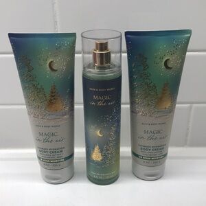 NWT! BBW Magic in the Air 2 Hydrating Body Creams & 1 Fragrance Mist